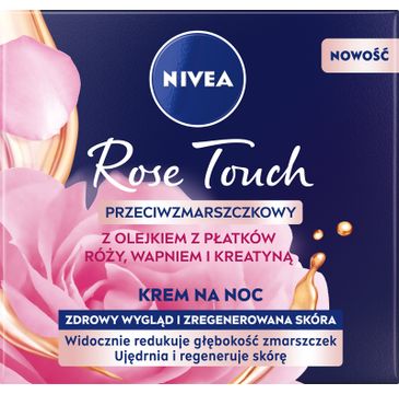 Nivea Rose Touch krem przeciwzmarszczkowy na noc (50 ml)