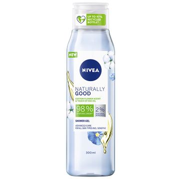 Nivea Żel pod prysznic Naturally Good Kwiat Bawełny (300 ml)