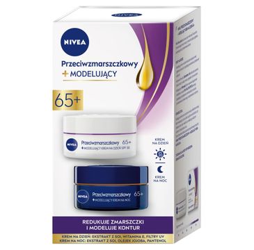 Nivea zestaw przeciwzmarszczkowy + modelujący 65+ krem na dzień i na noc