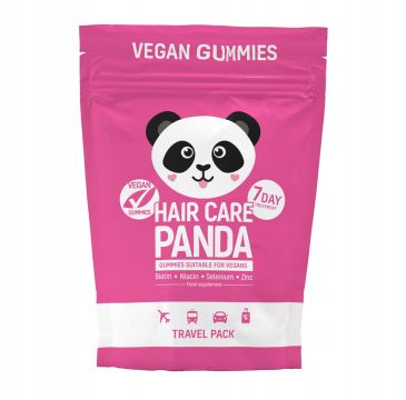 Noble Health Hair Care Panda Travel Pack witaminy na włosy w żelkach 70g
