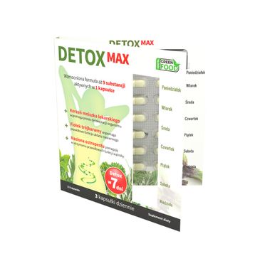 Noble Health Premium Wellness Detox Max suplement diety wspomagający detoksykację organizmu 21 kapsułek