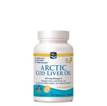 Nordic Naturals Arctic Cod Liver Oil Omega-3 675mg suplement diety 90 kapsułek