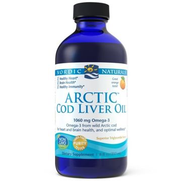 Nordic Naturals Arctic Cod Liver Oil suplement diety 237ml