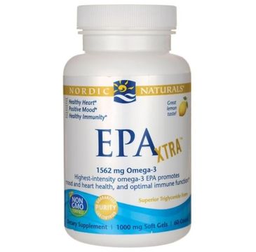 Nordic Naturals EPA Xtra suplement diety o smaku cytrynowym 60 kapsułek