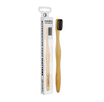 Nordics Bamboo Toothbrush bambusowa szczoteczka do zębów Charcoal