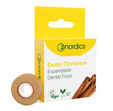 Nordics Expandable Dental Floss nić dentystyczna Egzotyczny Cynamon 30m