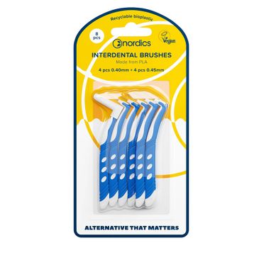 Nordics L-shaped Interdental Brushes bioplastyczne szczoteczki do czyszczenia przestrzeni międzyzębowej (8 szt.)