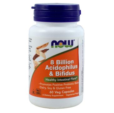 Now Foods 8 Billion Acidophilus & Bifidus suplement diety 60 kapsułek