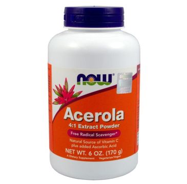 Now Foods Acerola ekstrakt 4:1 suplement diety 175g