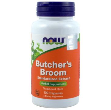 Now Foods Butcher's Broom ekstrakt suplement diety 100 kapsułek