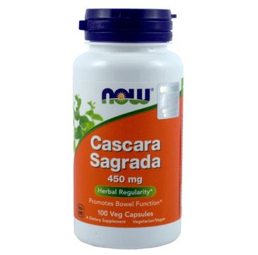 Now Foods Cascara Sagrada 450mg suplement diety 100 kapsułek