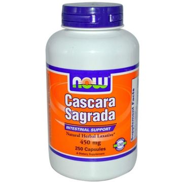 Now Foods Cascara Sagrada 450mg suplement diety 250 kapsułek