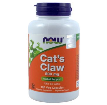 Now Foods Cat's Claw 500mg suplement diety 100 kapsułek
