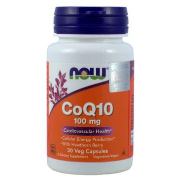 Now Foods CoQ10 100mg koenzym Q10 + głóg suplement diety 30 kapsułek