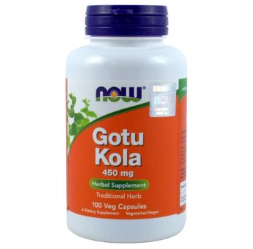 Now Foods Gotu Kola 450mg suplement diety 100 kapsułek