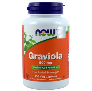 Now Foods Graviola 500mg suplement diety 100 kapsułek