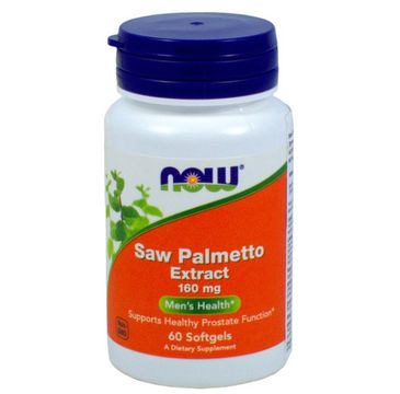 Now Foods Saw Palmetto Extract 160mg suplement diety 60 kapsułek