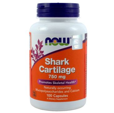 Now Foods Shark Cartilage 750mg chrząstka z rekina suplement diety 100 kapsułek