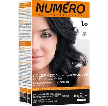 NUMERO Permanent Coloring farba do włosów 1 Black 140ml