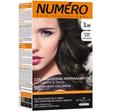 NUMERO Permanent Coloring farba do włosów 3.00 Dark Brown 140ml