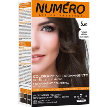 NUMERO Permanent Coloring farba do włosów 5.00 Light Brown 140ml