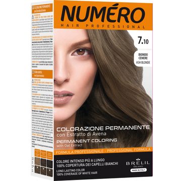 NUMERO Permanent Coloring farba do włosów 7.10 Ash Blonde 140ml