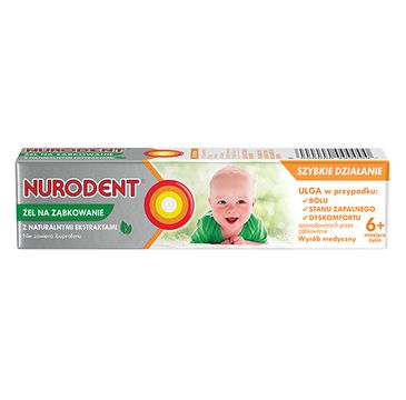 Nurodent Żel na ząbkowanie dla niemowląt z naturalnymi ekstraktami od 6 miesiąca życia (15 ml )