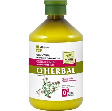 O'Herbal Odżywka do włosów farbowanych z macierzanką i tymiankiem (500 ml)