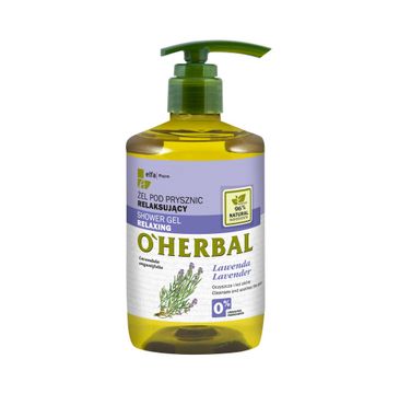 O'Herbal Shower Gel Relaxing żel pod prysznic relaksujący z ekstraktem z lawendy (750 ml)