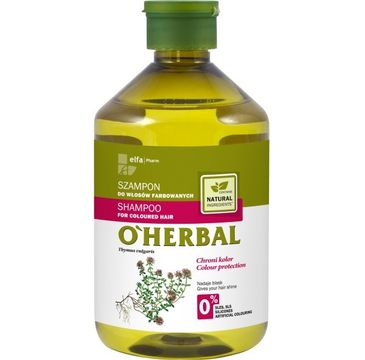 O'Herbal szampon do włosów farbowanych z macierzanką i tymiankiem (500 ml)