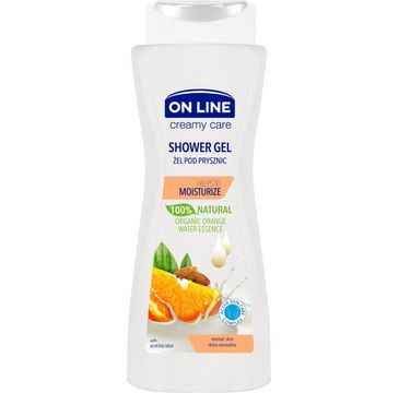 On Line Creamy Care żel pod prysznic nawilżający olej migdałowy i pomarańcza 400 ml