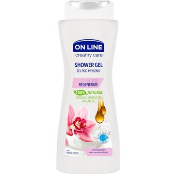 On Line Creamy Care żel pod prysznic regenerujący olej arganowy i orchidea 400 ml