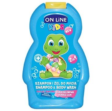 On Line Kids Szampon 2w1 Guma Balonowa 250 ml