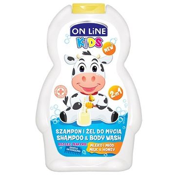 On Line Kids Szampon 2w1 Mleko i miód 250 ml