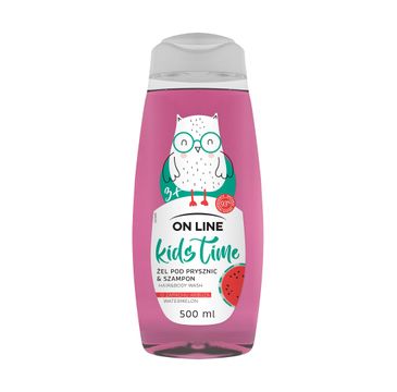 On Line Kids Time 2w1 żel pod prysznic i szampon Arbuz (500 ml)