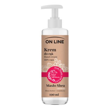 On Line – Krem do rąk Żurawina & Masło Shea (190 ml)