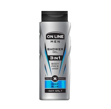 On Line Men Deep Blue – żel pod prysznic 3in1  dla mężczyzn (400 ml)