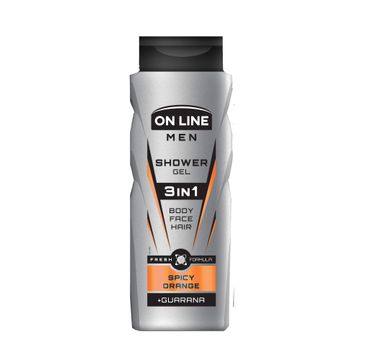 On Line Men Spicy Orange – żel pod prysznic 3in1 dla mężczyzn (400 ml)