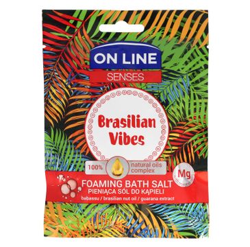 On Line Senses Pieniąca Sól do kąpieli Brasilian Vibes 80 g