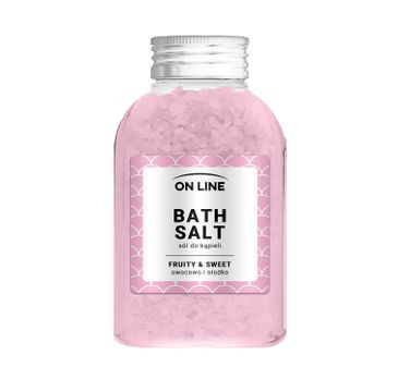 On Line sól do kąpieli Fruity & Sweet Pink (600 g)