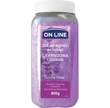 On Line sól do kąpieli lawendowa 800 g