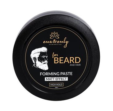 One&Only For Beard And Hair Forming Paste matująca pasta do stylizacji brody i włosów High Hold 80g