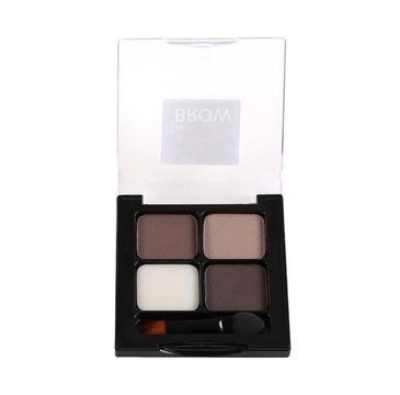 One&Only For Brows Brow Kit zestaw trzech cieni i wosku do stylizacji brwi 01 Brown (5 g)