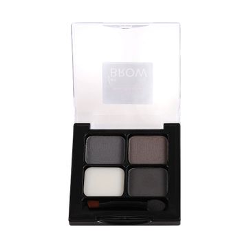 One&Only For Brows Brow Kit zestaw trzech cieni i wosku do stylizacji brwi 02 Graphite (5 g)