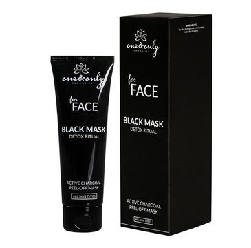 One&Only For Face Black Mask Detox Ritual głęboko oczyszczająca maska peel-off z węglem aktywnym 75ml