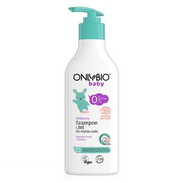 OnlyBio Baby delikatny szampon i żel do mycia ciała od 1 dnia życia (300 ml)