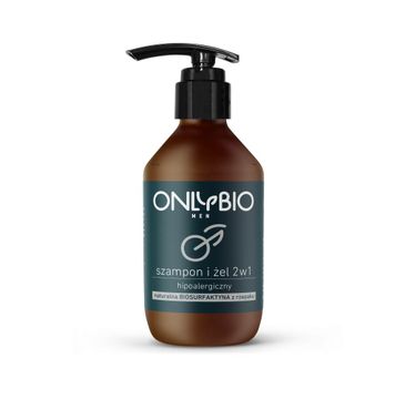 OnlyBio Men Szampon i żel 2w1 hipoalergiczny z pompką (250 ml)