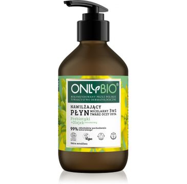 OnlyBio Prebiotyki + Olejek Sezamowy nawilżający płyn micelarny 3w1 (250 ml)