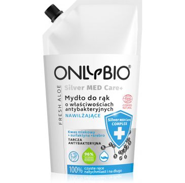 OnlyBio Silver Med Care+ nawilżające mydło do rąk o właściwościach antybakteryjnych Refill (500 ml)