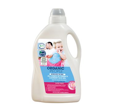 Organic People All Kids Of Fabrics Laundry Eco Gel żel do prania tkanin z ekstraktem z lotosu 1500ml